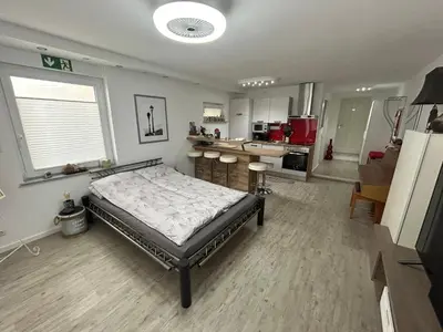 Ein Bett oder Betten in einem Zimmer der Unterkunft Stilvolles Appartement