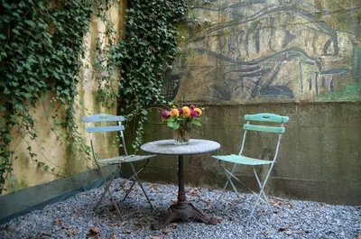 Ein Garten an der Unterkunft also-Hotel an der Hardt