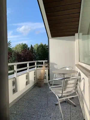 Ein Balkon oder eine Terrasse in der Unterkunft Bredeneyer Straße 66A