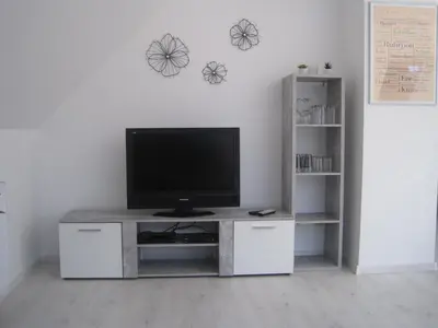 TV/Unterhaltungsangebot in der Unterkunft Töfte Bude