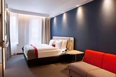 Ein Bett oder Betten in einem Zimmer der Unterkunft Holiday Inn Express - Mülheim - Ruhr by IHG