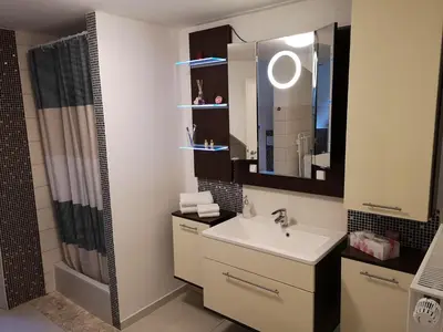 Ein Badezimmer in der Unterkunft Altstadt