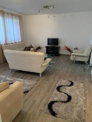 Ein Sitzbereich in der Unterkunft Feuerbachstr.9 Ferienwohnung