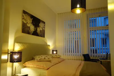 Ein Bett oder Betten in einem Zimmer der Unterkunft Nettes, gemütliches Apartment