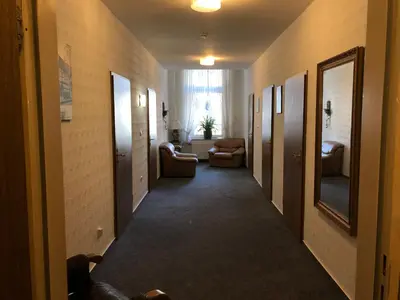 Ein Sitzbereich in der Unterkunft Hotel Westfälischer Hof