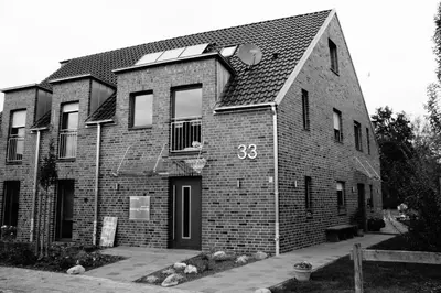 Das Gebäude in dem sich die Ferienwohnung befindet