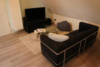 TV/Unterhaltungsangebot in der Unterkunft Dachstudio Bisping33