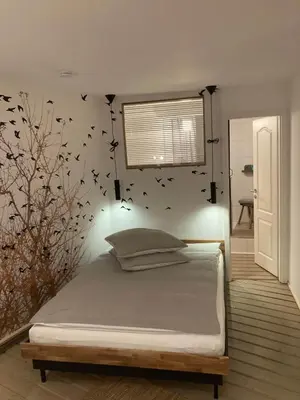 Ein Bett oder Betten in einem Zimmer der Unterkunft Haus am Stadttor