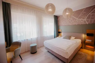 Ein Bett oder Betten in einem Zimmer der Unterkunft Hotel-Restaurant Haselhoff
