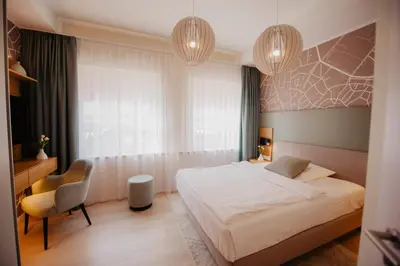 Ein Bett oder Betten in einem Zimmer der Unterkunft Hotel-Restaurant Haselhoff