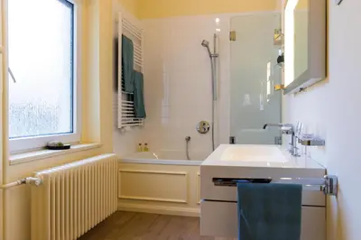 Ein Badezimmer in der Unterkunft Forsthaus Edelburg Ferienhaus