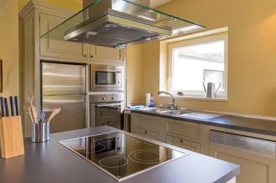 Küche/Küchenzeile in der Unterkunft Forsthaus Edelburg Ferienhaus