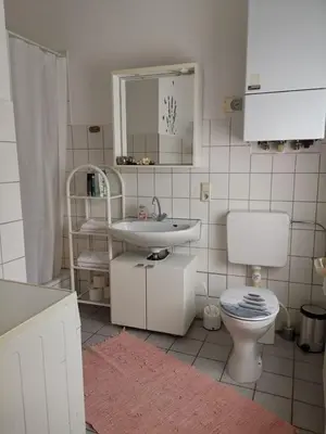 Ein Badezimmer in der Unterkunft Ferienwohnung Harmonie 45 m2