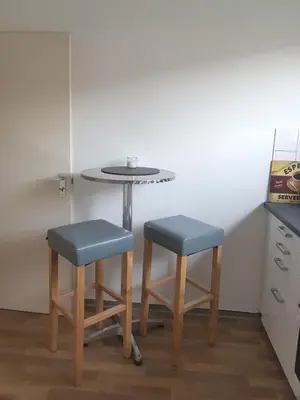 Küche/Küchenzeile in der Unterkunft Neues, ruhiges Apartment Nordic in Düsseldorf-Nord