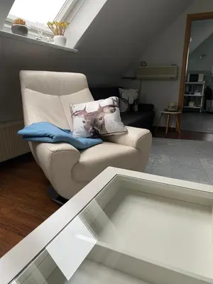 Ein Sitzbereich in der Unterkunft Möllenbecks Messewohnungen