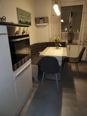 Küche/Küchenzeile in der Unterkunft Ferienwohnung Gladbeck-Rohde
