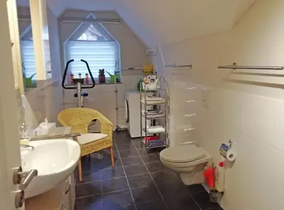 Ein Badezimmer in der Unterkunft Ferienwohnung und -Zimmer Becks
