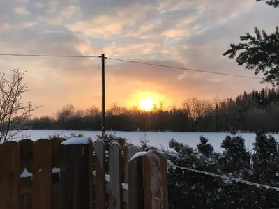 Blick auf den Sonnenuntergang/Sonnenaufgang von des Privatzimmers aus oder aus der Nähe