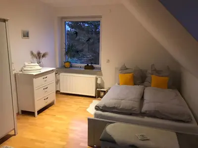Ein Sitzbereich in der Unterkunft Kleine Auszeit mit Aussicht Velbert Tönisheide