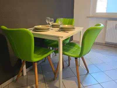 Grundriss der Unterkunft Rhein Living Apartment - Balkon und Rheinpromenade