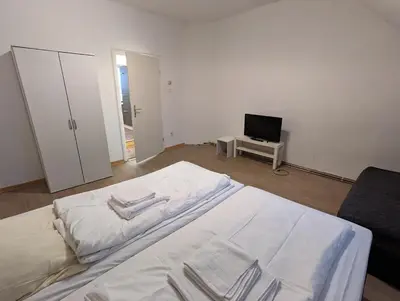 Ein Bett oder Betten in einem Zimmer der Unterkunft Cityhouse - Wiesen