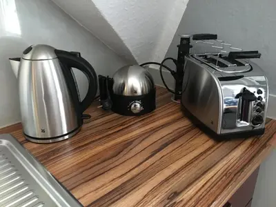 Kaffee-/Teezubehör in der Unterkunft Stadthaus Edel - Apartment Binz