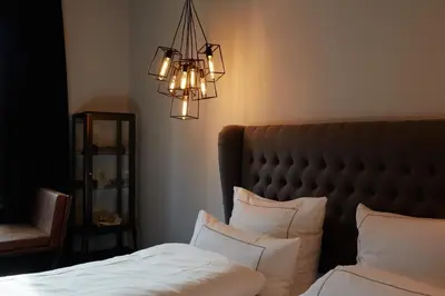 Ein Bett oder Betten in einem Zimmer der Unterkunft hotel friends Essen Zeche Zollverein