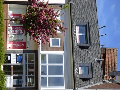 Das Gebäude in dem sich die Ferienwohnung befindet
