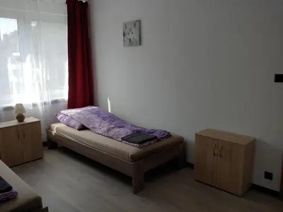 Ein Bett oder Betten in einem Zimmer der Unterkunft Duisburg Beeck