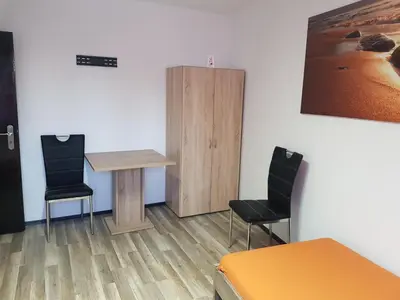 Ein Sitzbereich in der Unterkunft Duisburg Beeck