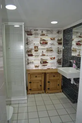 Ein Badezimmer in der Unterkunft Hotel Altes Fährhaus Duisburg