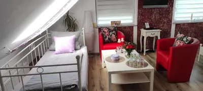 Ein Bett oder Betten in einem Zimmer der Unterkunft Alex