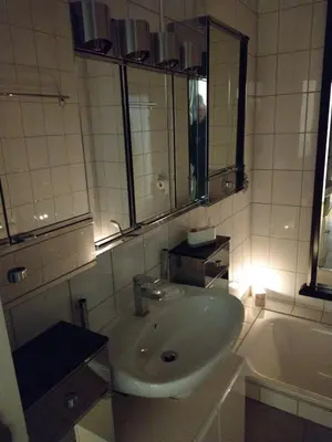 Ein Badezimmer in der Unterkunft FEWO Hückeswagen 