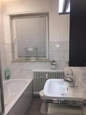Ein Badezimmer in der Unterkunft Ferienwohnung am Blauen See in Dorsten