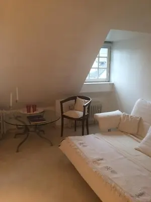 Ein Bett oder Betten in einem Zimmer der Unterkunft Einfamilienhaus im Landhausstil