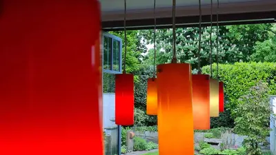 Ein Garten an der Unterkunft Kleine Oase