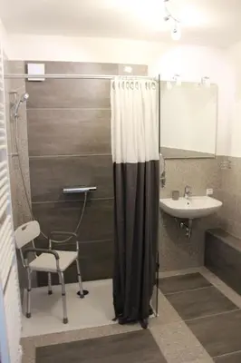 Ein Badezimmer in der Unterkunft Aparts Oberhausen