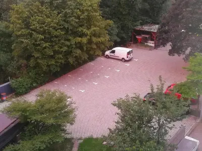 Blick auf Aparts Oberhausen aus der Vogelperspektive