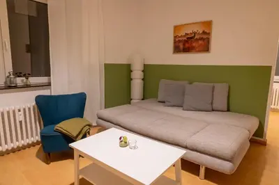 Ein Sitzbereich in der Unterkunft Altes Pfarrhaus