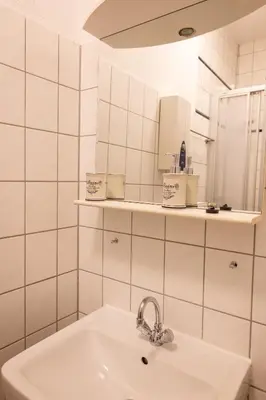 Ein Badezimmer in der Unterkunft Altes Pfarrhaus