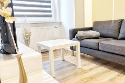 Ein Sitzbereich in der Unterkunft Work & Stay Apartment in Wuppertal