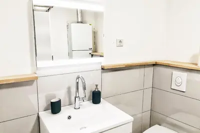 Ein Badezimmer in der Unterkunft Work & Stay Apartment in Wuppertal