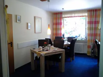Ein Sitzbereich in der Unterkunft Haus Mariandl