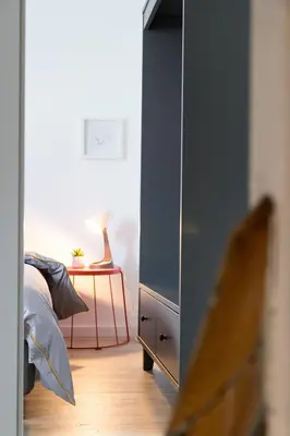 Ein Bett oder Betten in einem Zimmer der Unterkunft Casa Teutoburgia