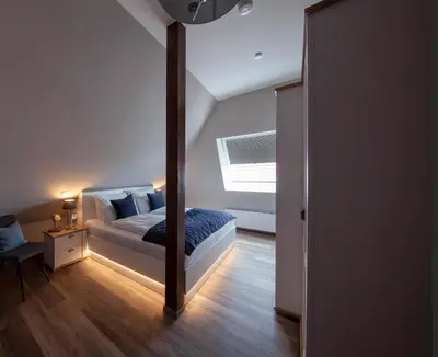 Ein Bett oder Betten in einem Zimmer der Unterkunft Hotel Altes Amtshaus