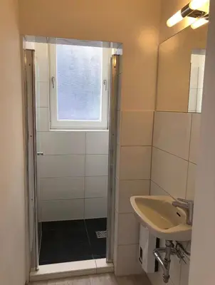 Ein Badezimmer in der Unterkunft Gemütliches Appartement im EG mit eigenem Zugang in guter Wohnlage