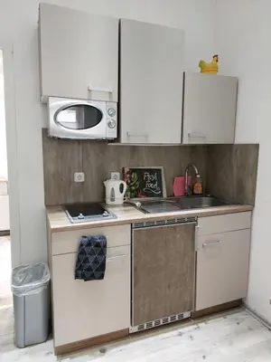 Küche/Küchenzeile in der Unterkunft City Apartment in Velbert-Mitte