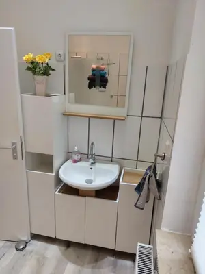 Ein Badezimmer in der Unterkunft City Apartment in Velbert-Mitte