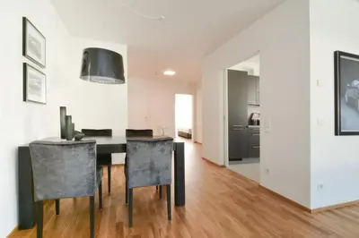 Küche/Küchenzeile in der Unterkunft Lunas Appartements Essen