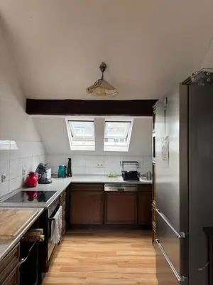 Küche/Küchenzeile in der Unterkunft Hostel WohnZimmer-Essen